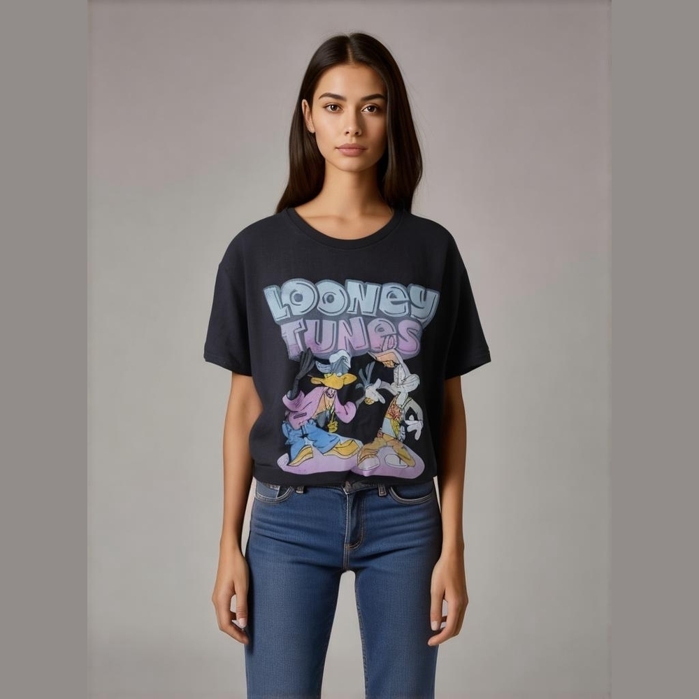 WB Looney Tunes Character Tee - Black | Size: XL | 100% Cotton NWOT